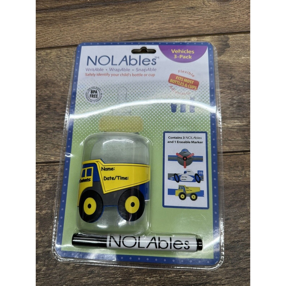 NOLAbles by Tori Spelling 3 pack bottle labels‎ & marker